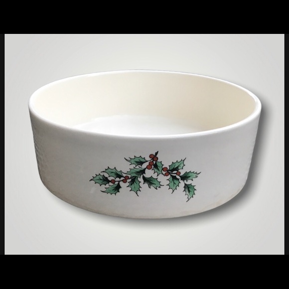 Vintage Spode Christmas Tree Round Candy Dish / 5" wide / No Lid / Free Shipping - Picture 1 of 3